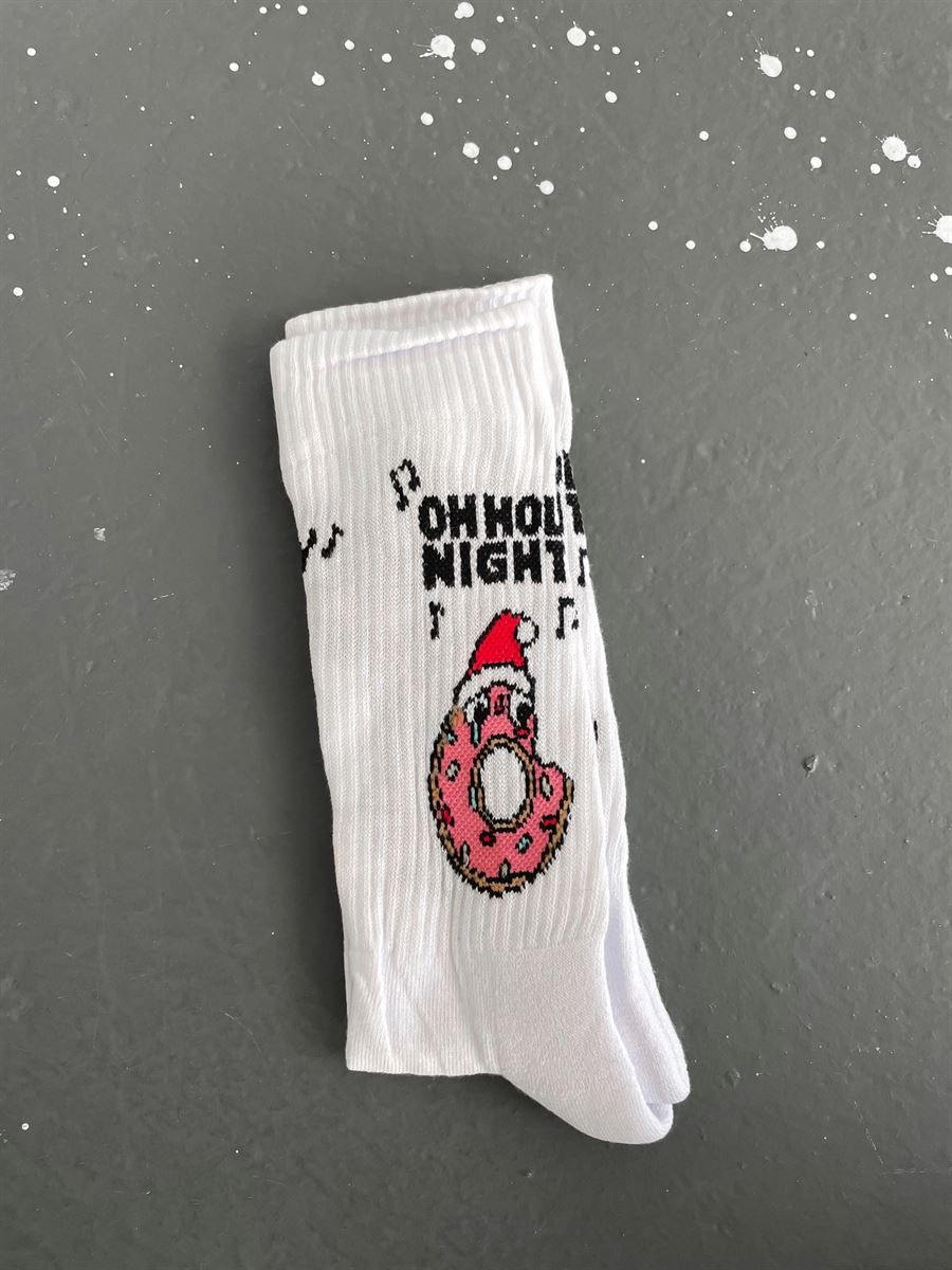 Beyaz Donut Çorap