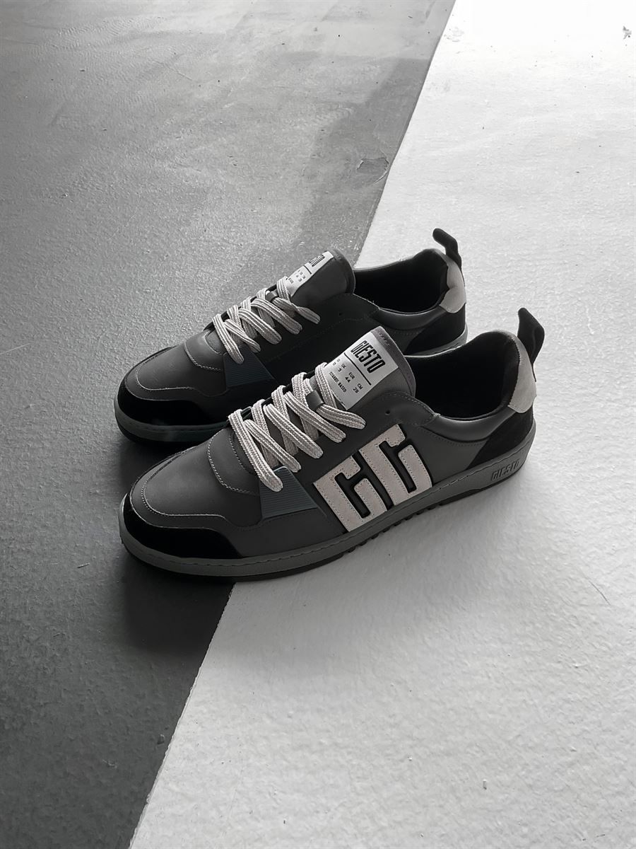 Antrasit Sneaker Basic Ayakkabı G-1009