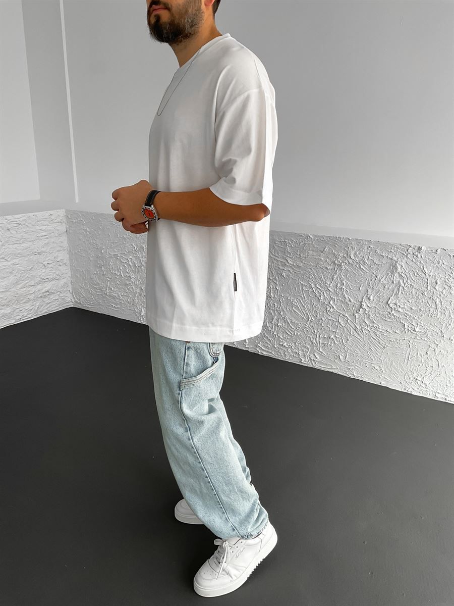 Beyaz Oversize T-Shirt BS-004