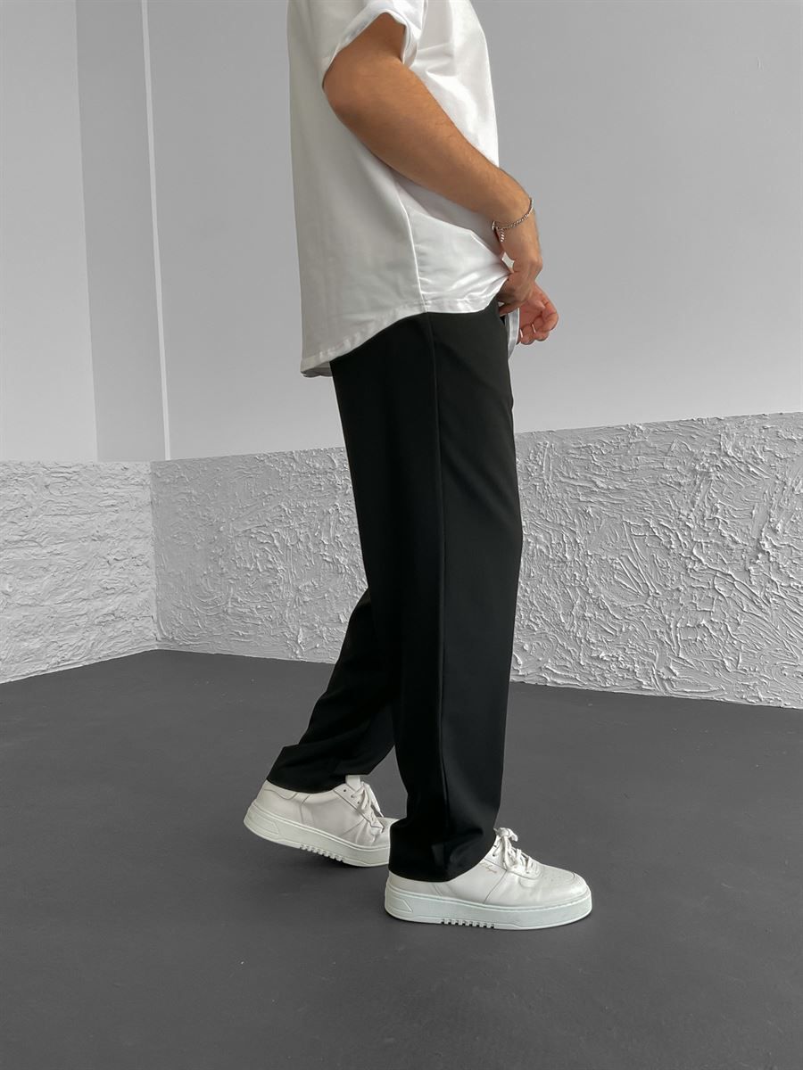 Siyah Basic Bol Pantolon G-6265