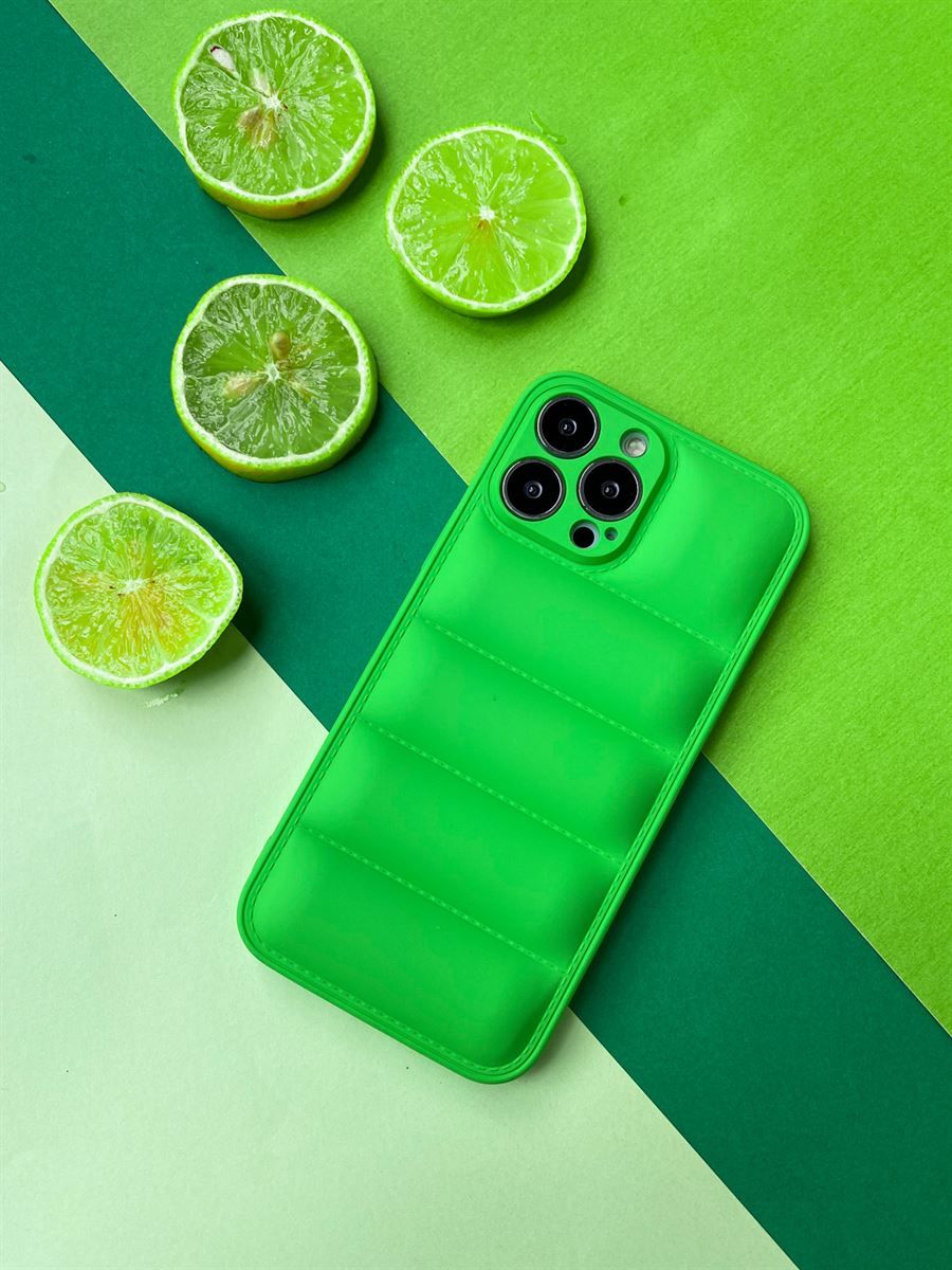 Neon Yeşili Puffer (iPhone13pro)