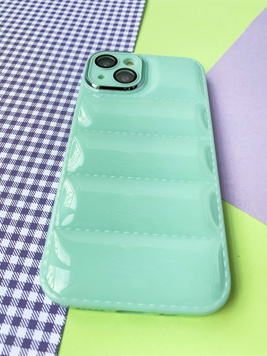 Mint Yeşili Çerçeveli Puffer (iPhone14)