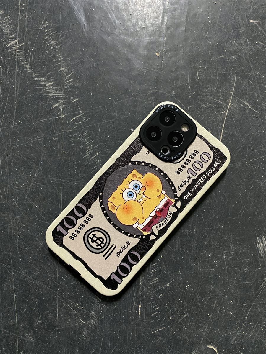 Krem SpongeBob Dollar Kılıf (iPhone14ProMax)