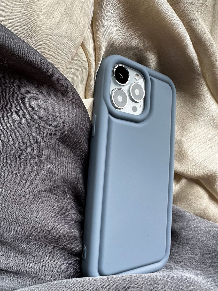 Mavi Puf Kabartmalı Kılıf (iPhone11ProMax)