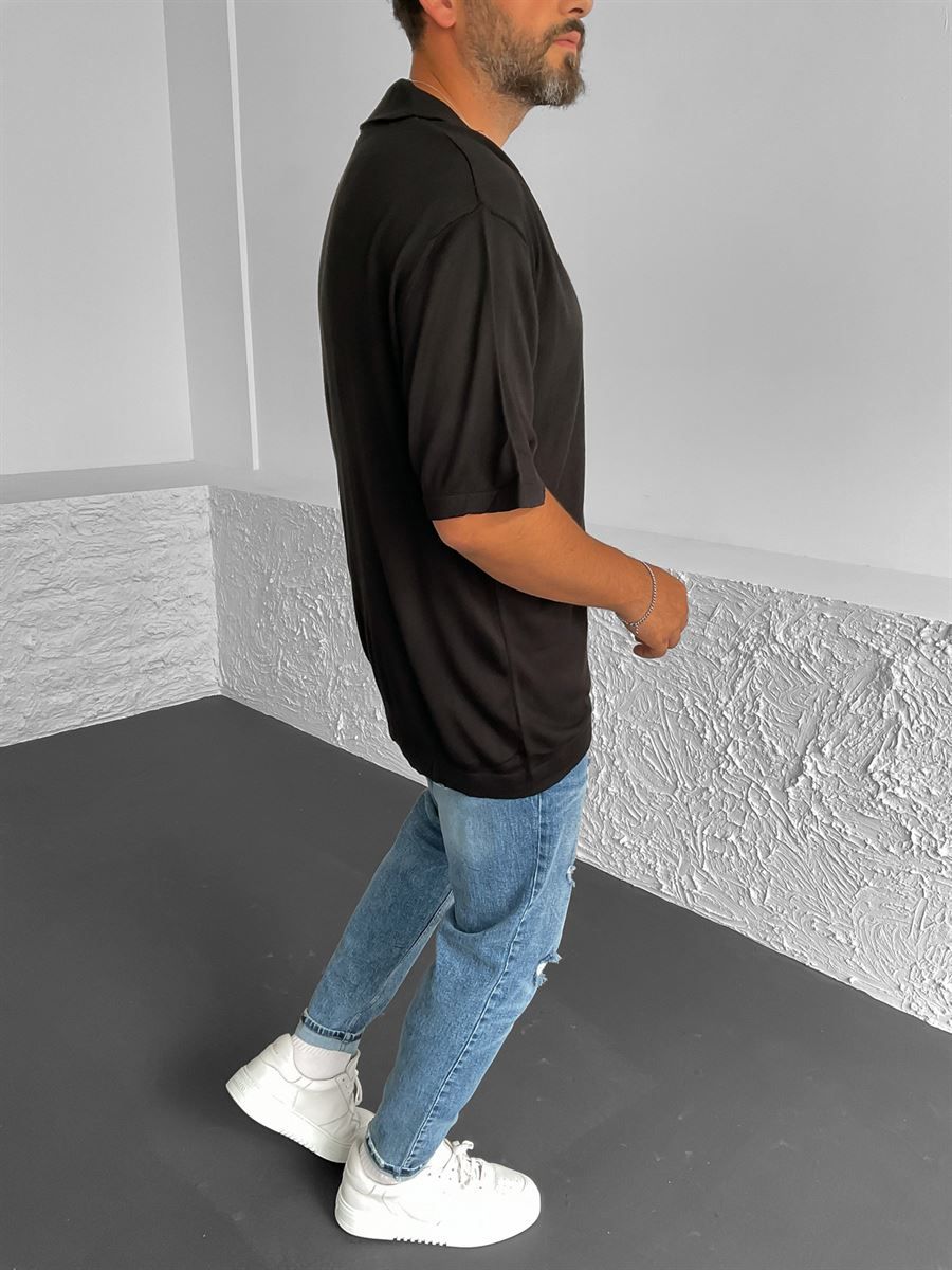 Siyah Triko Gömlek YP-1001