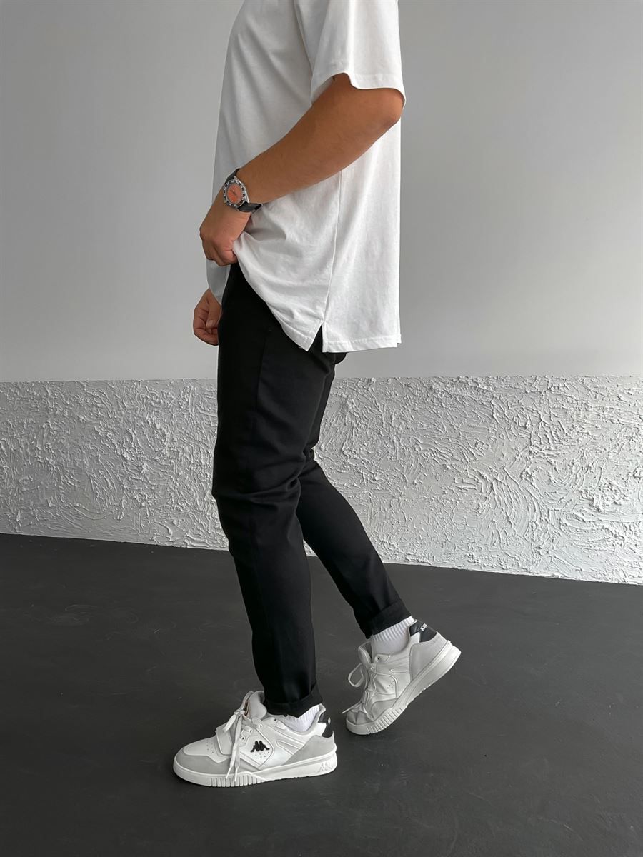 Siyah Slim Fit Pantolon DF-2055