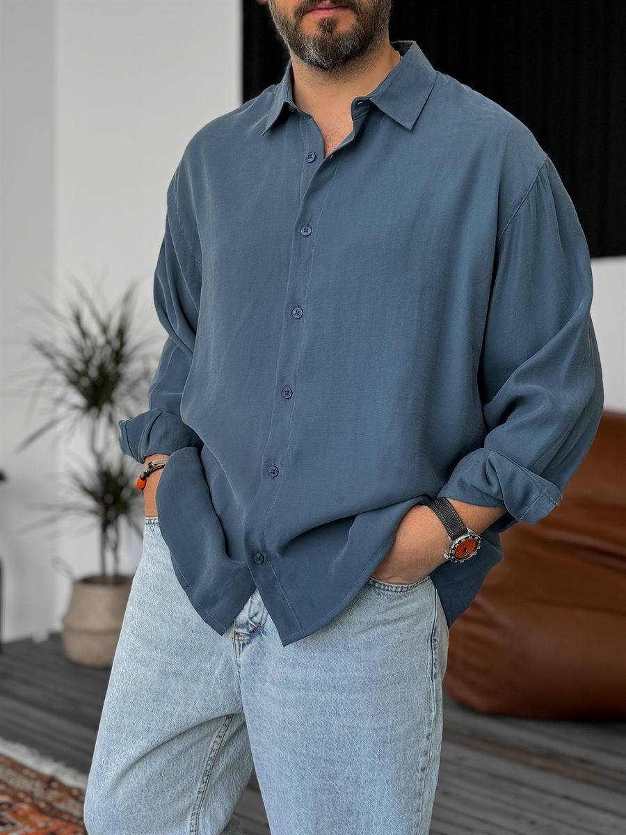 Mavi Basic Uzun Kollu Gömlek V-40-713